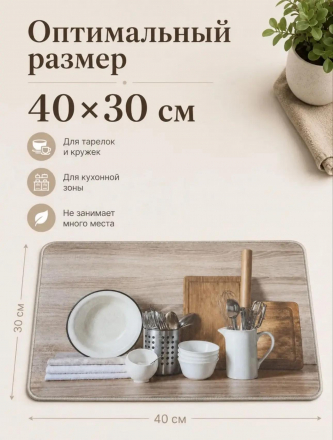Коврик для сушки посуды (3793) Коврик для сушки посуды (3793)